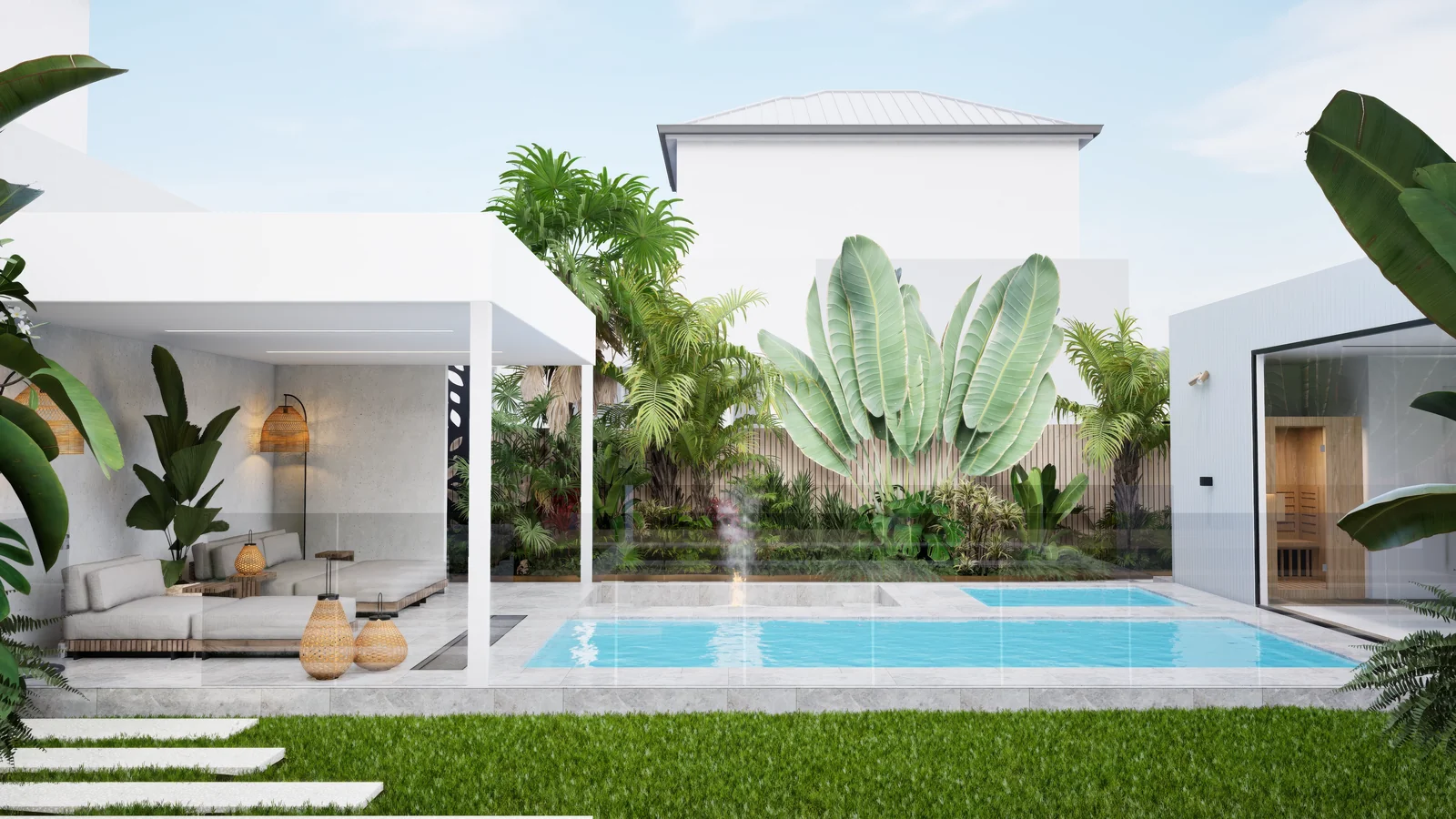Pool area design and glass pool fence compliance in Victoria