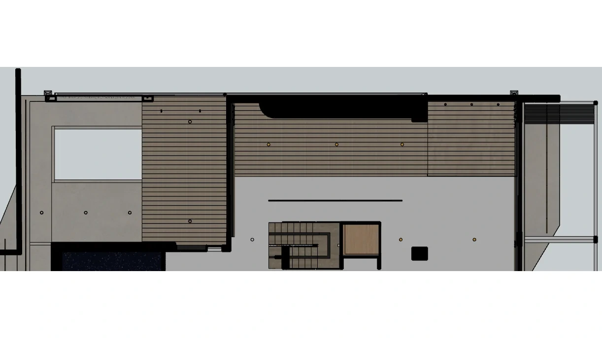Smart home services set out on a reflected ceiling plan before linings