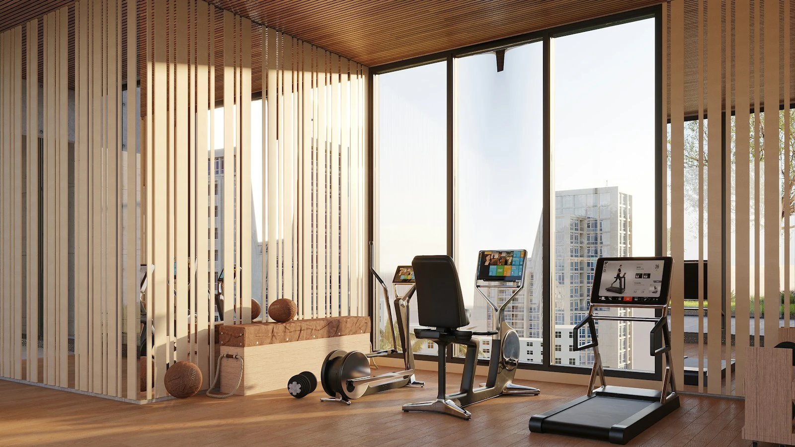 Light filled residence with a wide city outlook