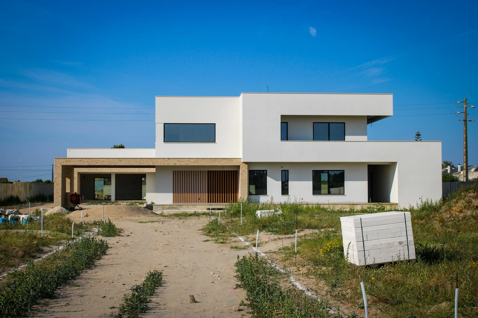 Residential BIM modelling services Australia: contemporary home part way through construction